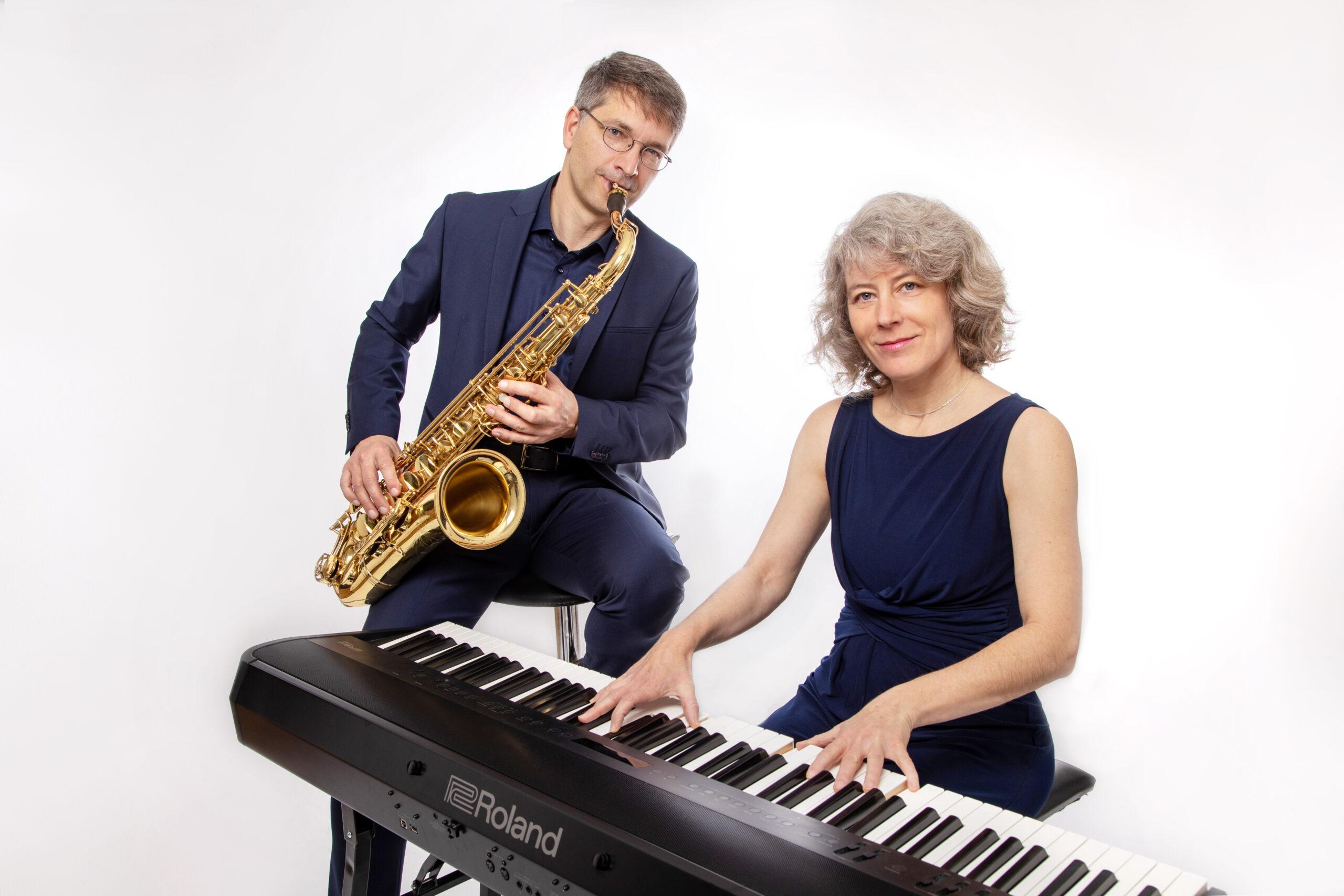 Das Jazzduo Wallbrecht besteht aus Saxophon und Piano.